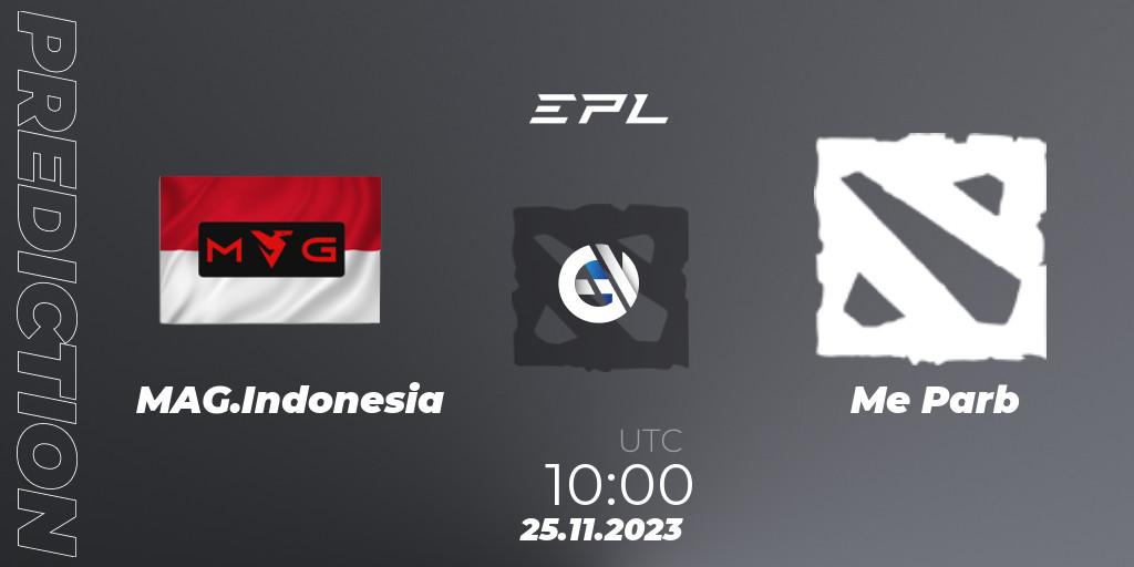 Pronósticos MAG.Indonesia - Me Parb. 25.11.2023 at 10:00. EPL World Series: Southeast Asia Season 1 - Dota 2