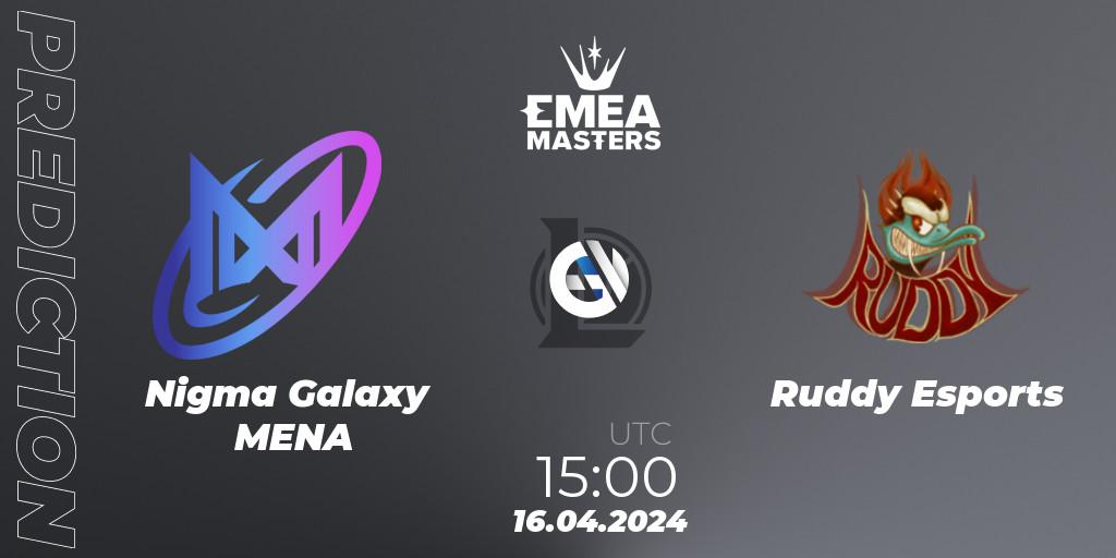 Pronósticos Nigma Galaxy MENA - Ruddy Esports. 16.04.24. EMEA Masters Spring 2024 - Play-In - LoL