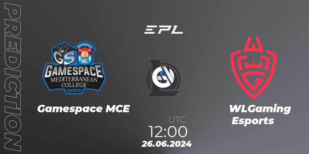 Pronósticos Gamespace MCE - WLGaming Esports. 26.06.2024 at 12:00. European Pro League: Season 2 - LoL