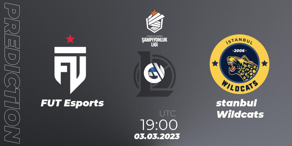Pronósticos FUT Esports - İstanbul Wildcats. 03.03.2023 at 19:00. TCL Winter 2023 - Group Stage - LoL