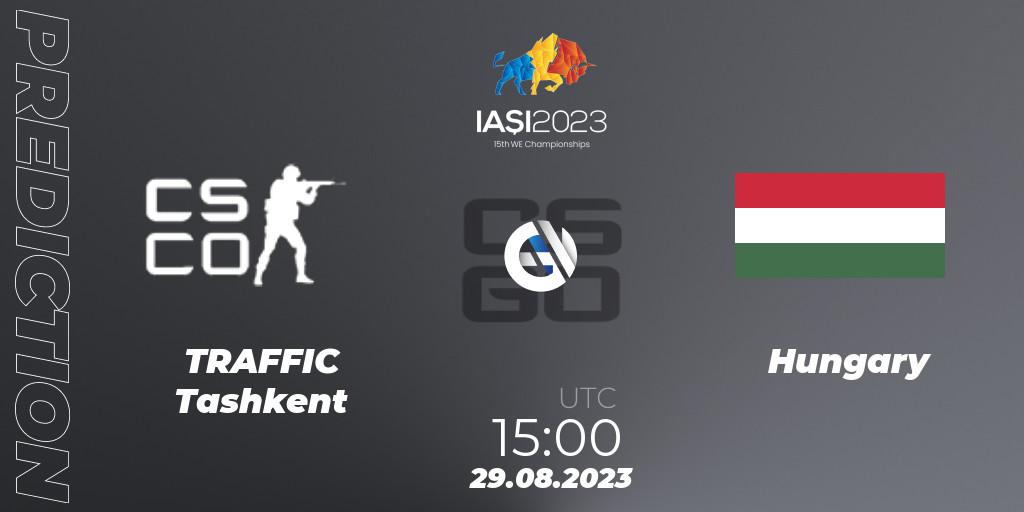 Pronósticos TRAFFIC Tashkent - Hungary. 29.08.2023 at 18:20. IESF World Esports Championship 2023 - Counter-Strike (CS2)