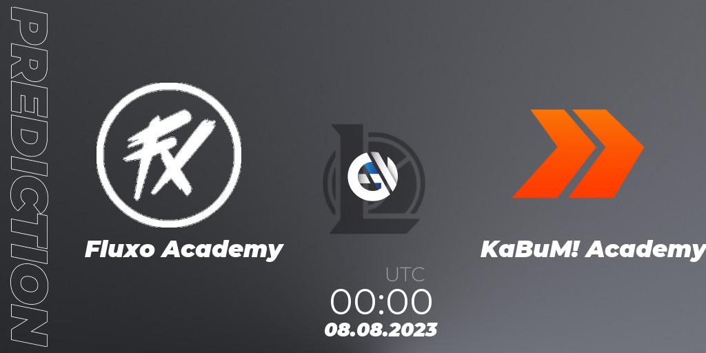 Pronósticos Fluxo Academy - KaBuM! Academy. 08.08.2023 at 00:00. CBLOL Academy Split 2 2023 - Group Stage - LoL