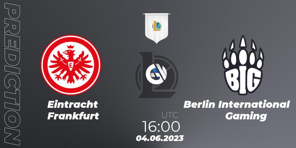 Pronósticos Eintracht Frankfurt - Berlin International Gaming. 04.06.23. Prime League Summer 2023 - Group Stage - LoL