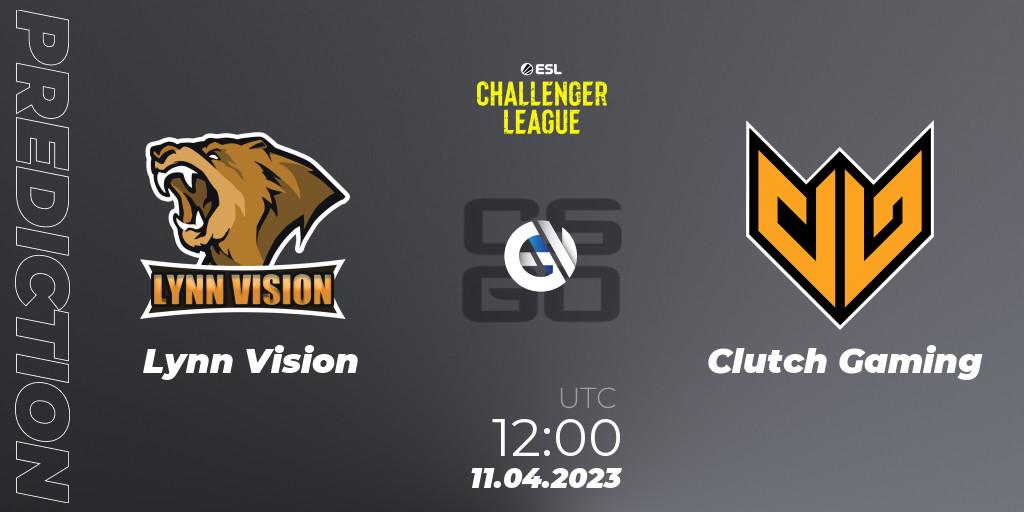 Pronósticos Lynn Vision - Clutch Gaming. 11.04.23. ESL Challenger League Season 45: Asia-Pacific - CS2 (CS:GO)