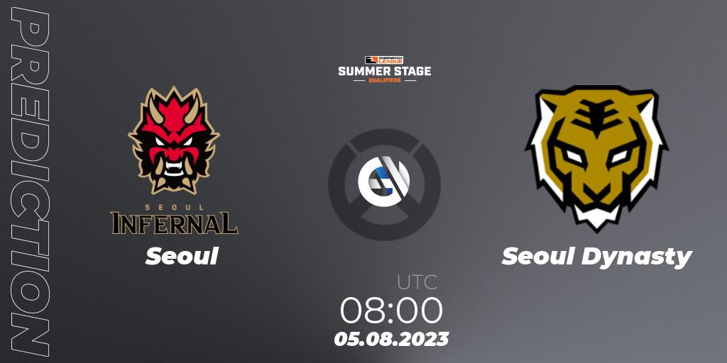 Pronósticos Seoul - Seoul Dynasty. 05.08.23. Overwatch League 2023 - Summer Stage Qualifiers - Overwatch