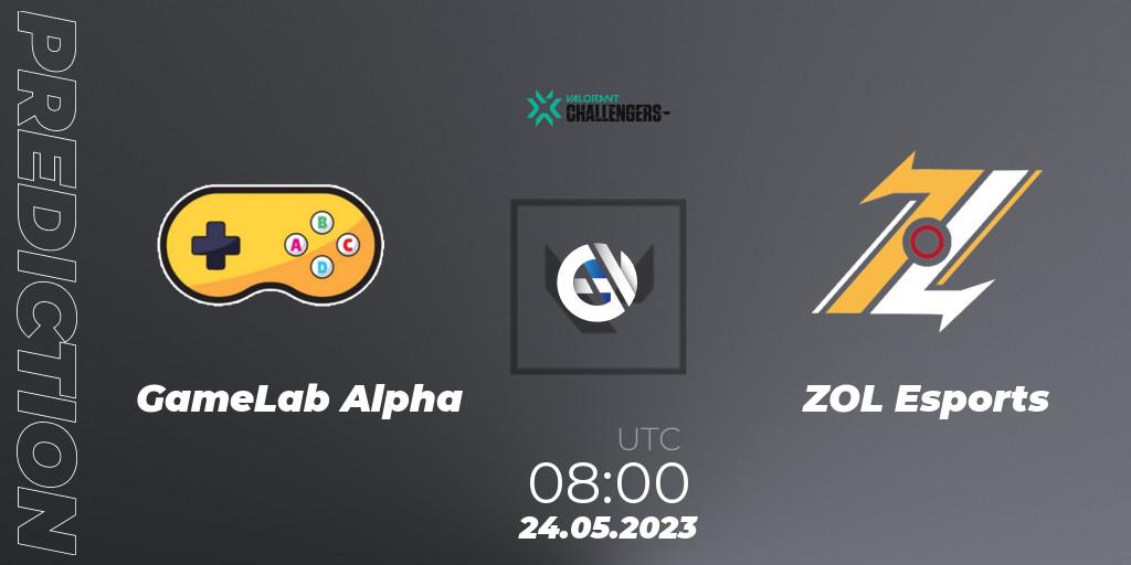 Pronósticos GameLab Alpha - ZOL Esports. 24.05.23. VCL Philippines: Split 2 2023 Playoffs - VALORANT