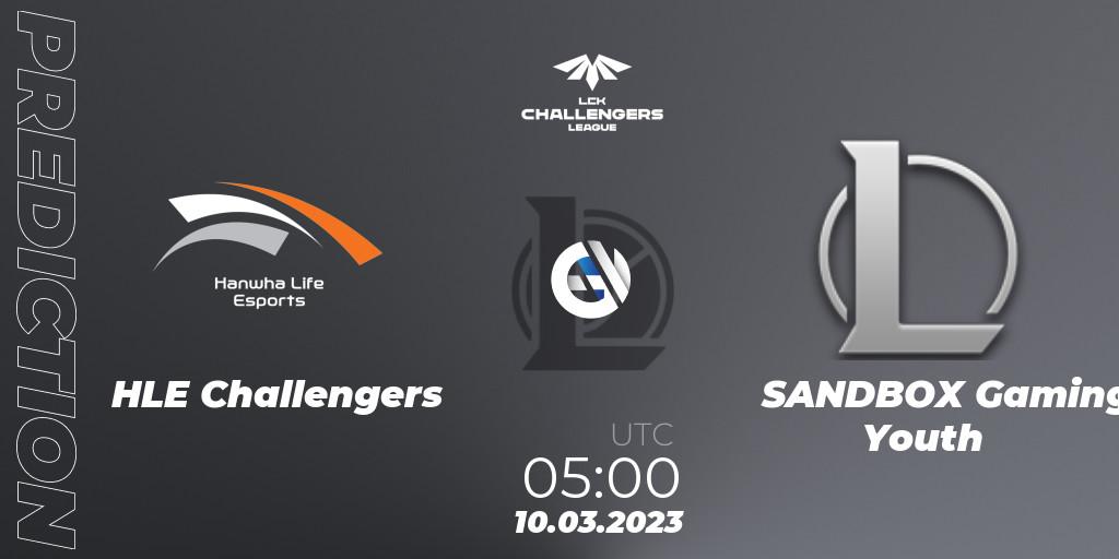 Pronósticos Hanwha Life Challengers - SANDBOX Gaming Youth. 10.03.2023 at 05:00. LCK Challengers League 2023 Spring - LoL