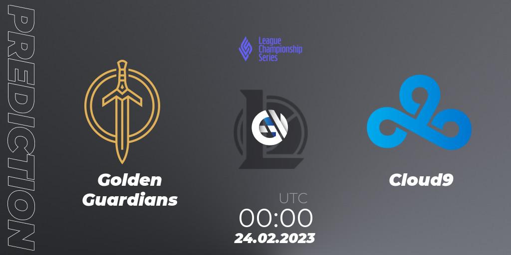 Pronósticos Golden Guardians - Cloud9. 24.02.2023 at 00:00. LCS Spring 2023 - Group Stage - LoL