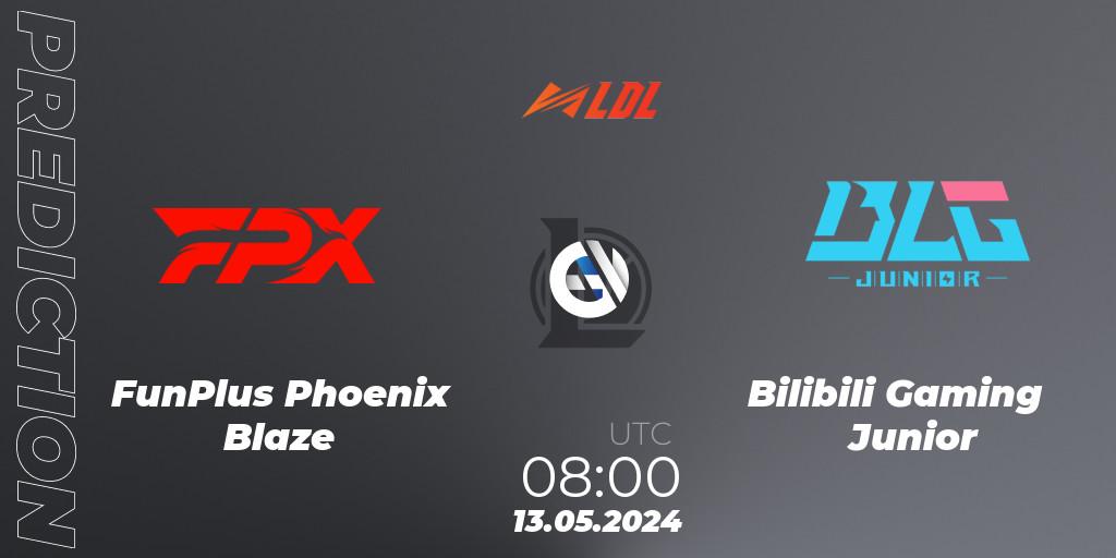 Pronósticos FunPlus Phoenix Blaze - Bilibili Gaming Junior. 13.05.2024 at 08:00. LDL 2024 - Stage 2 - LoL