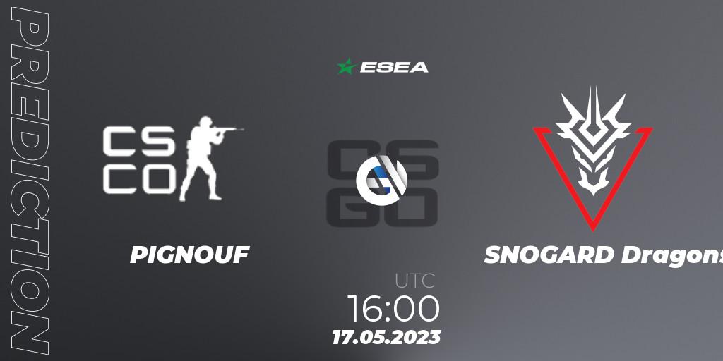 Pronósticos Nakama Esports - SNOGARD Dragons. 17.05.2023 at 16:00. ESEA Season 45: Advanced Division - Europe - Counter-Strike (CS2)