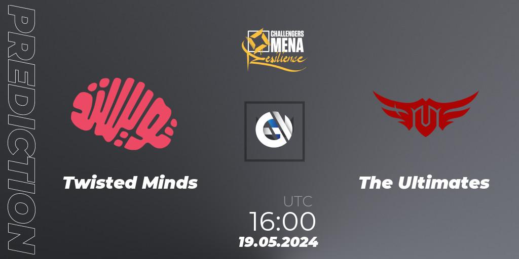 Pronósticos Twisted Minds - The Ultimates. 19.05.2024 at 16:00. VALORANT Challengers 2024 MENA: Resilience Split 2 - GCC and Iraq - VALORANT