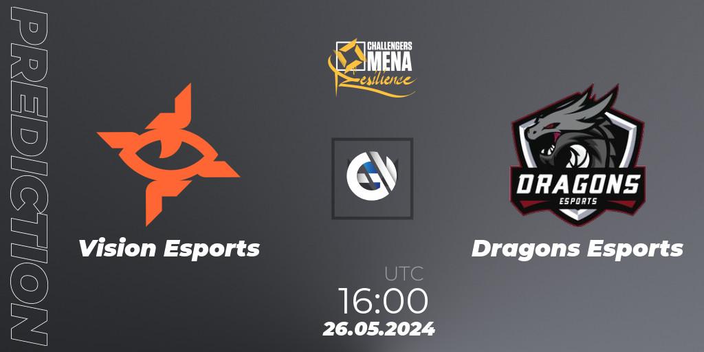 Pronósticos Vision Esports - Dragons Esports. 26.05.2024 at 16:00. VALORANT Challengers 2024 MENA: Resilience Split 2 - GCC and Iraq - VALORANT