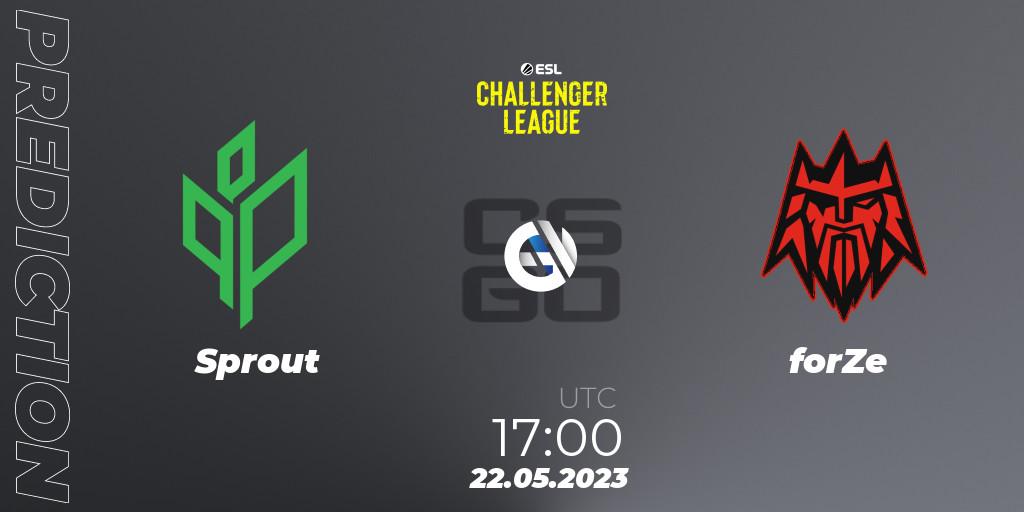 Pronósticos Sprout - forZe. 22.05.2023 at 17:00. ESL Challenger League Season 45: Europe - Counter-Strike (CS2)