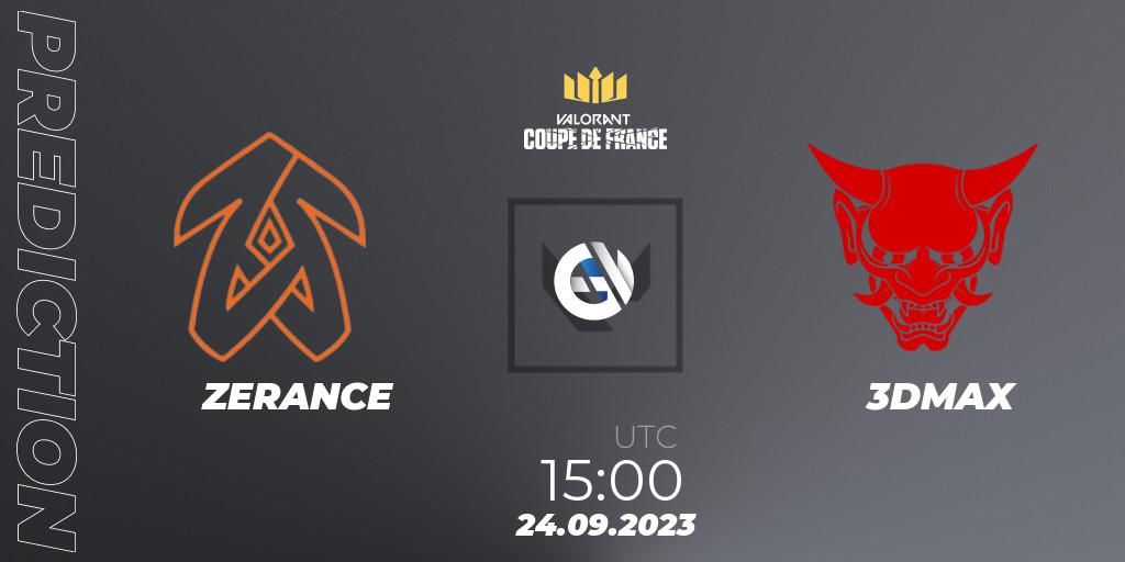 Pronósticos ZERANCE - 3DMAX. 24.09.23. VCL France: Revolution - Coupe De France 2023 - VALORANT