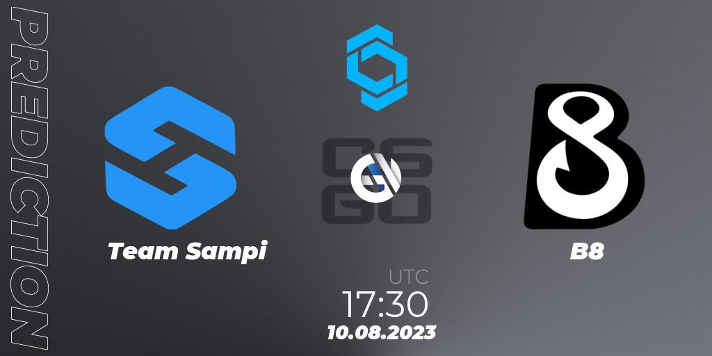Pronósticos Team Sampi - B8. 10.08.2023 at 17:30. CCT East Europe Series #1 - Counter-Strike (CS2)