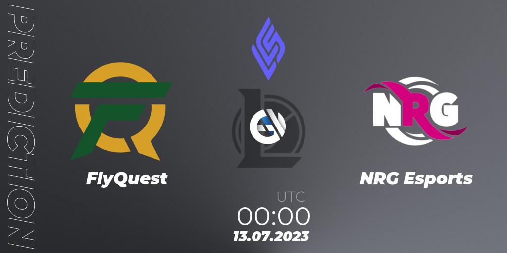 Pronósticos FlyQuest - NRG Esports. 12.07.23. LCS Summer 2023 - Group Stage - LoL