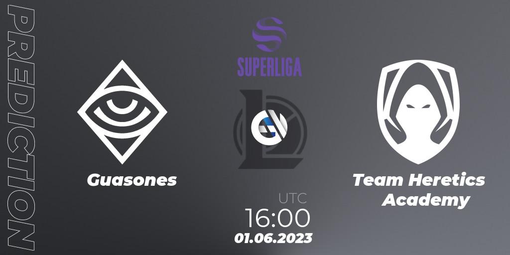 Pronósticos Guasones - Los Heretics. 01.06.2023 at 16:00. Superliga Summer 2023 - Group Stage - LoL