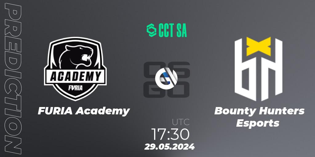 Pronósticos FURIA Academy - Bounty Hunters Esports. 29.05.2024 at 18:00. CCT Season 2 South America Series 1 - Counter-Strike (CS2)