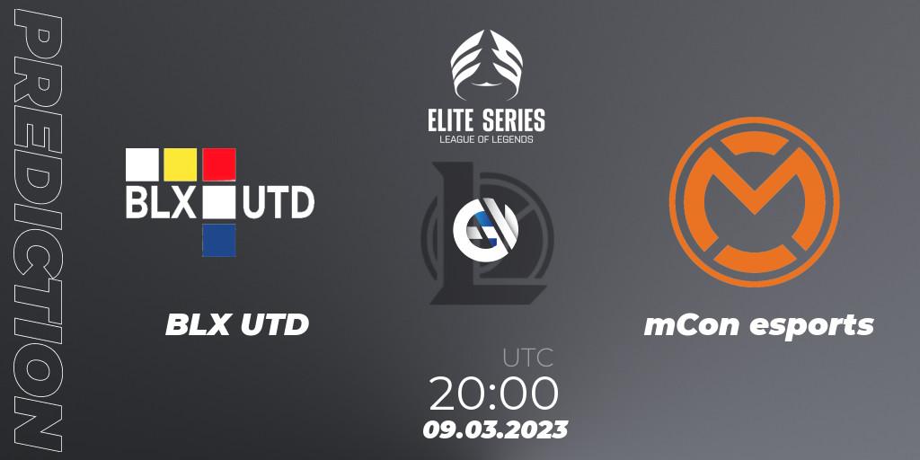 Pronósticos BLX UTD - mCon esports. 14.02.2023 at 19:00. Elite Series Spring 2023 - Group Stage - LoL