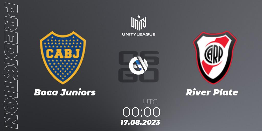 Pronósticos Boca Juniors - River Plate. 17.08.2023 at 00:00. LVP Unity League Argentina 2023 - Counter-Strike (CS2)