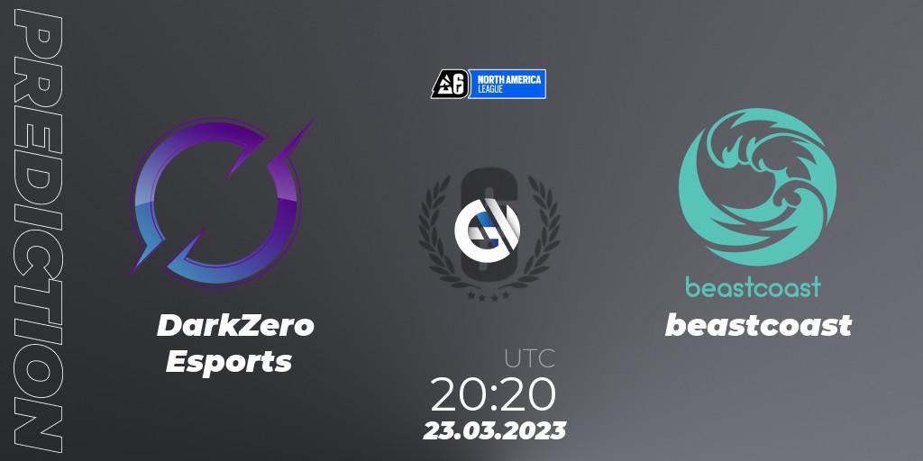 Pronósticos DarkZero Esports - beastcoast. 23.03.23. North America League 2023 - Stage 1 - Rainbow Six
