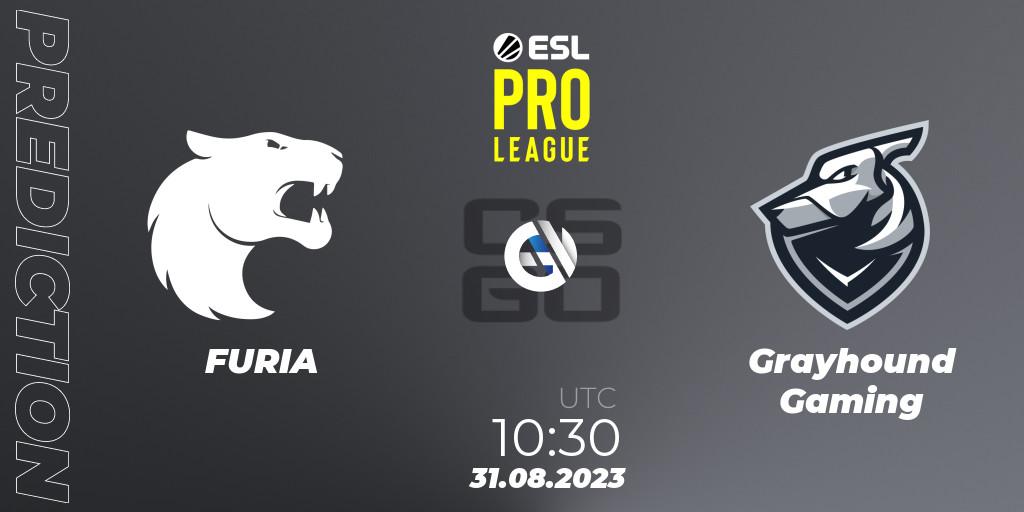 Pronósticos FURIA - Grayhound Gaming. 31.08.23. ESL Pro League Season 18 - CS2 (CS:GO)