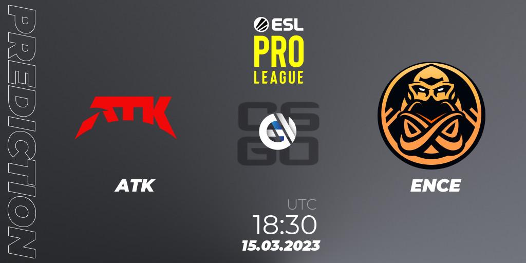 Pronósticos ATK - ENCE. 15.03.2023 at 19:30. ESL Pro League Season 17 - Counter-Strike (CS2)