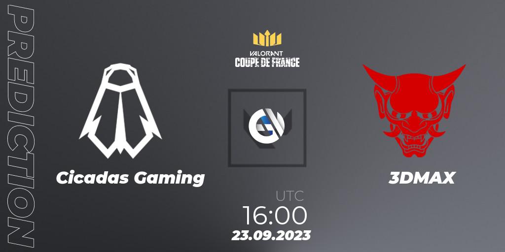 Pronósticos Cicadas Gaming - 3DMAX. 23.09.23. VCL France: Revolution - Coupe De France 2023 - VALORANT