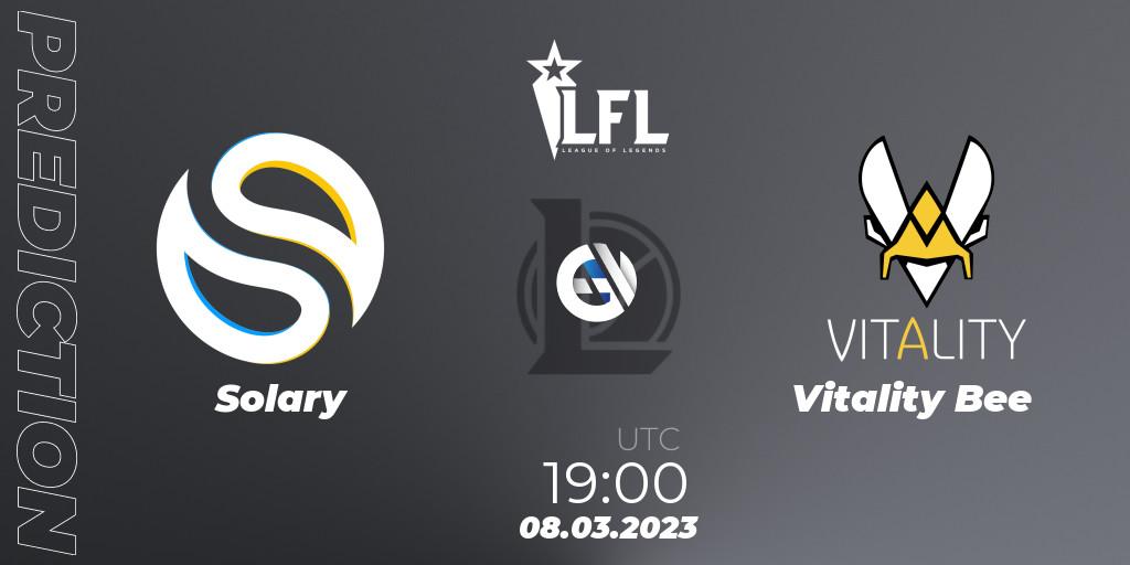 Pronósticos Solary - Vitality Bee. 08.03.23. LFL Spring 2023 - Group Stage - LoL