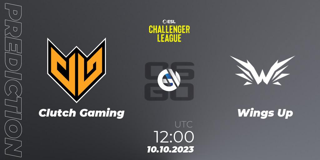 Pronósticos Clutch Gaming - Wings Up. 10.10.2023 at 12:00. ESL Challenger League Season 46: Asia-Pacific - Counter-Strike (CS2)