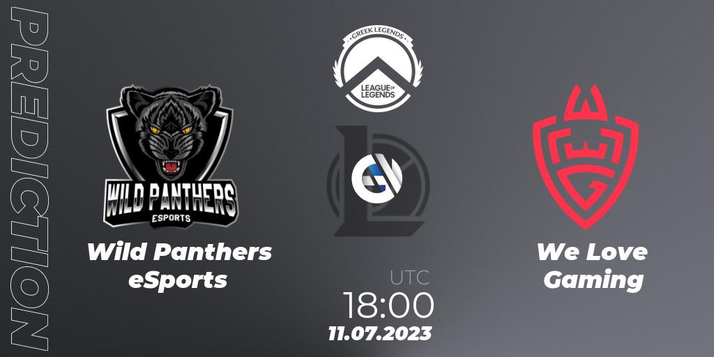 Pronósticos Wild Panthers eSports - We Love Gaming. 11.07.23. Greek Legends League Summer 2023 - LoL