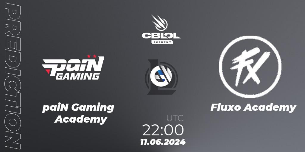 Pronósticos paiN Gaming Academy - Fluxo Academy. 11.06.2024 at 22:00. CBLOL Academy 2024 - LoL