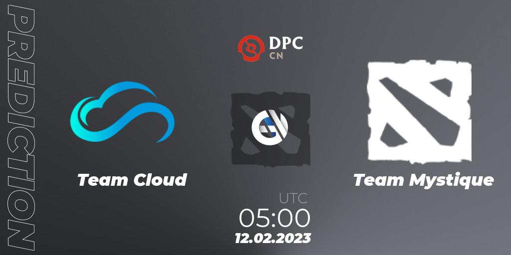 Pronósticos Team Cloud - Team Mystique. 12.02.23. DPC 2022/2023 Winter Tour 1: CN Division II (Lower) - Dota 2