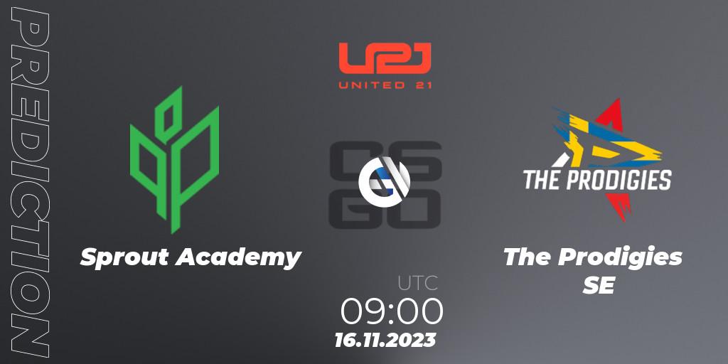Pronósticos Sprout Academy - The Prodigies SE. 16.11.2023 at 09:00. United21 Season 8 - Counter-Strike (CS2)
