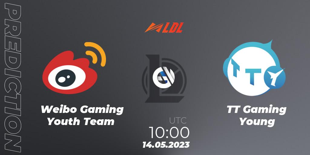 Pronósticos Weibo Gaming Youth Team - TT Gaming Young. 14.05.2023 at 11:00. LDL 2023 - Regular Season - Stage 2 - LoL