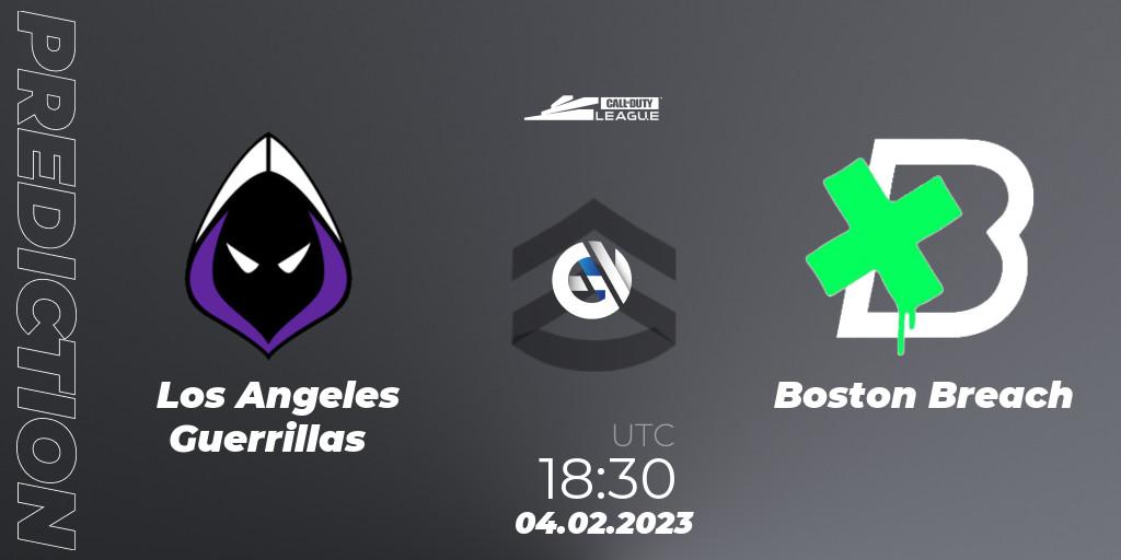Pronósticos Los Angeles Guerrillas - Boston Breach. 04.02.2023 at 18:30. Call of Duty League 2023: Stage 2 Major - Call of Duty