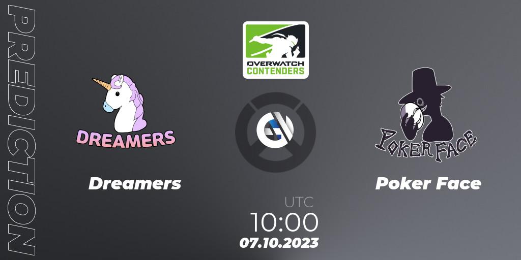 Pronósticos Dreamers - Poker Face. 07.10.23. Overwatch Contenders 2023 Fall Series: Korea - Overwatch
