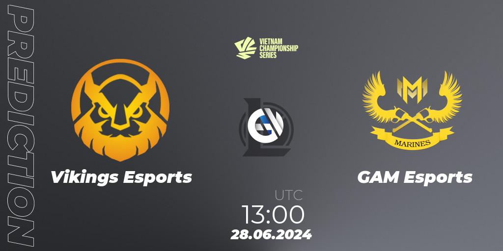 Pronósticos Vikings Esports - GAM Esports. 25.07.2024 at 13:00. VCS Summer 2024 - Group Stage - LoL