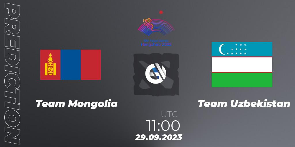 Pronósticos Team Mongolia - Team Uzbekistan. 29.09.2023 at 11:00. 2022 Asian Games - Dota 2