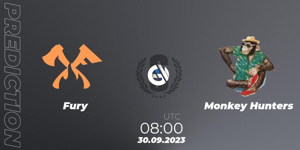 Pronósticos Fury - Monkey Hunters. 30.09.23. Asia League 2023 - Stage 2 - Last Chance Qualifiers - Rainbow Six