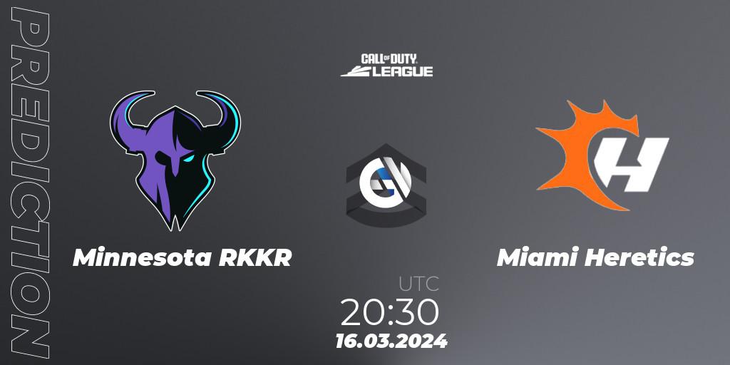 Pronósticos Minnesota RØKKR - Miami Heretics. 16.03.2024 at 20:30. Call of Duty League 2024: Stage 2 Major Qualifiers - Call of Duty