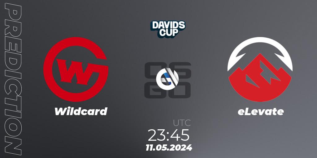 Pronósticos Wildcard - eLevate. 11.05.2024 at 23:45. David's Cup 2024 - Counter-Strike (CS2)