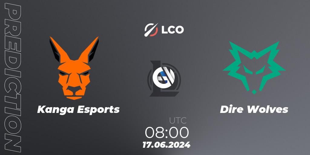 Pronósticos Kanga Esports - Dire Wolves. 17.06.2024 at 08:00. LCO Split 2 2024 - Group Stage - LoL
