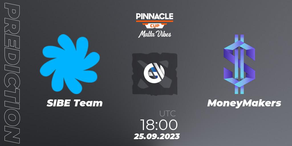 Pronósticos SIBE Team - MoneyMakers. 25.09.23. Pinnacle Cup: Malta Vibes #4 - Dota 2