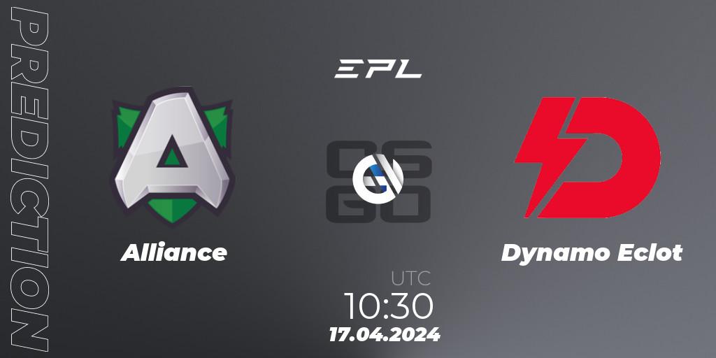 Pronósticos Alliance - Dynamo Eclot. 17.04.24. European Pro League Season 15 - CS2 (CS:GO)