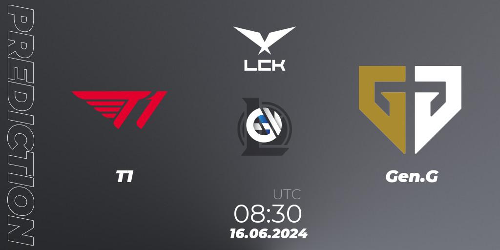 Pronósticos T1 - Gen.G. 03.08.2024 at 06:00. LCK Summer 2024 Group Stage - LoL