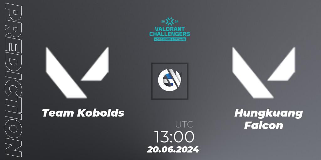 Pronósticos Team Kobolds - Hungkuang Falcon. 20.06.2024 at 13:00. VALORANT Challengers Hong Kong and Taiwan 2024: Split 2 - VALORANT