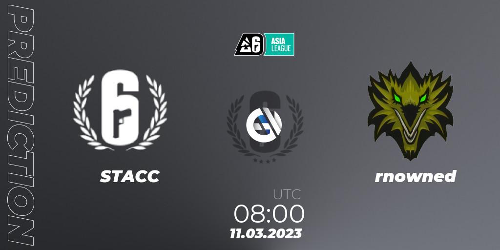 Pronósticos STACC - rnowned. 11.03.23. South Asia League 2023 - Stage 1 - Rainbow Six