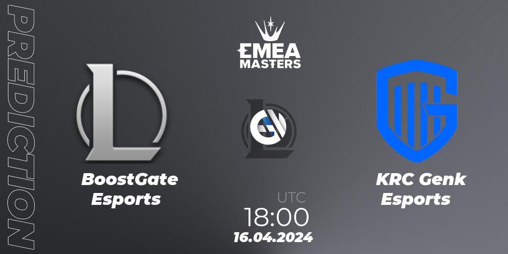 Pronósticos BoostGate Esports - KRC Genk Esports. 16.04.24. EMEA Masters Spring 2024 - Play-In - LoL
