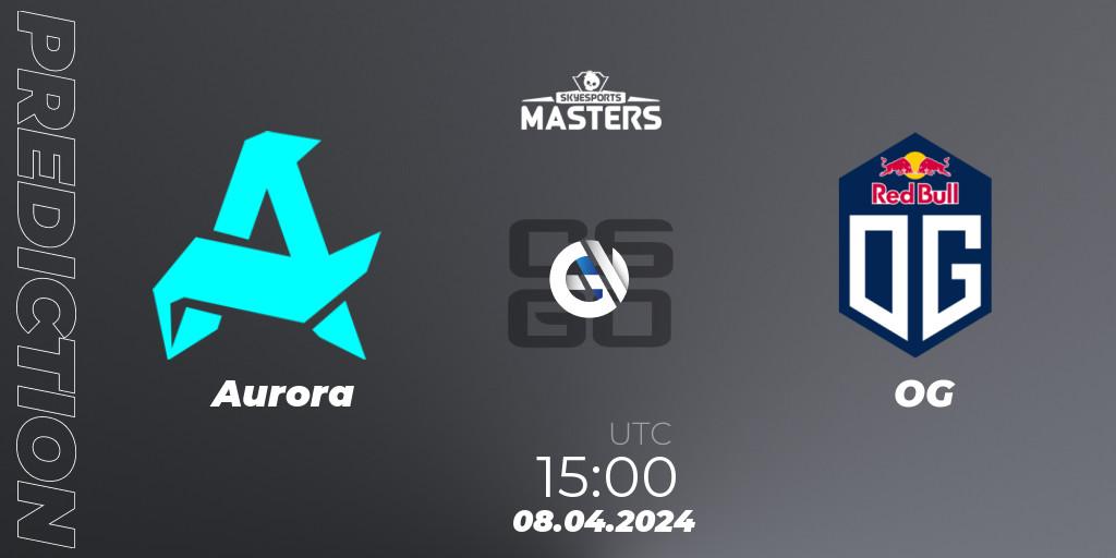 Pronósticos Aurora - OG. 08.04.24. Skyesports Masters 2024 - CS2 (CS:GO)